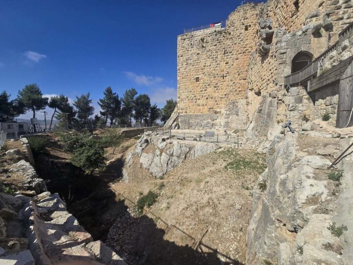 The ruins of Ajloun Castle