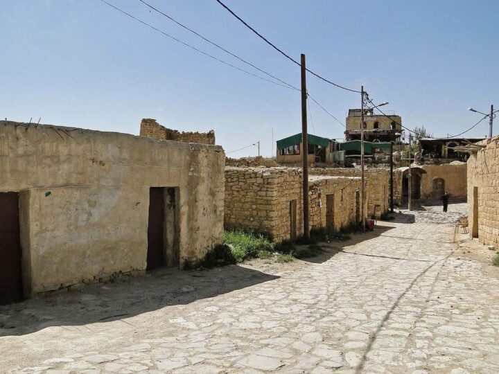 البيوت الحجرية في قرية ضانا التاريخية