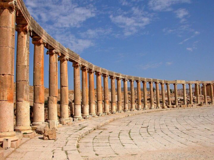 Oval plaza in Jerash