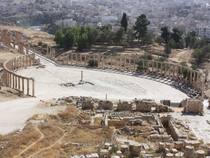 Jerash, Oval Plaza (6738144433)