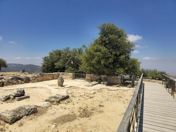 Remains of the Mar Elias Church, a Christian pilgrimage site