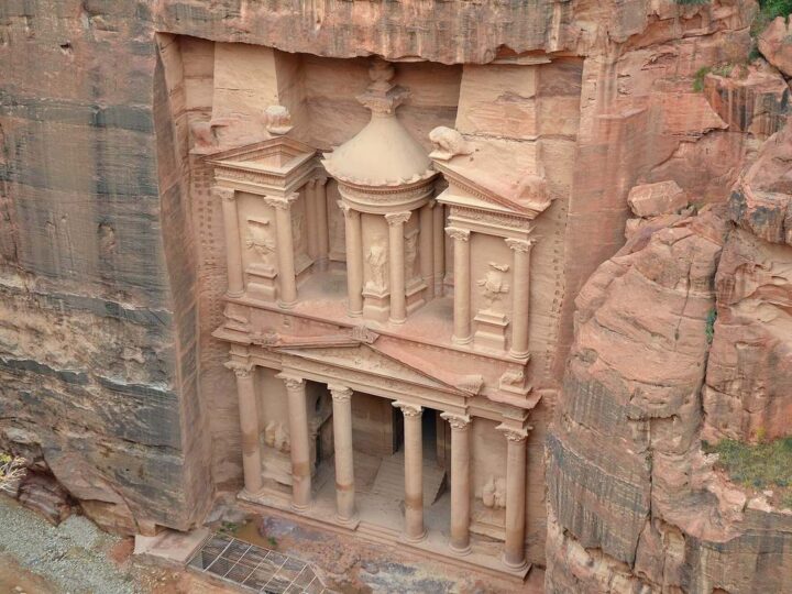 The Treasury from the viewpoint above, Petra, Jordan