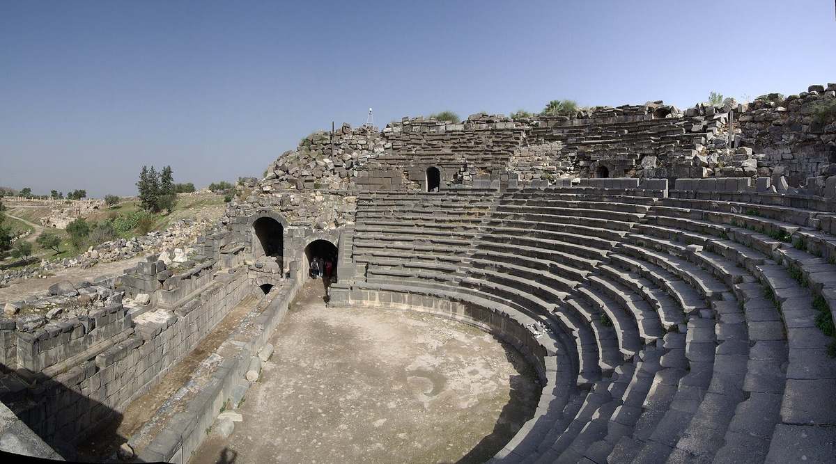 Ruins of ancient Gadara at Umm Qais
