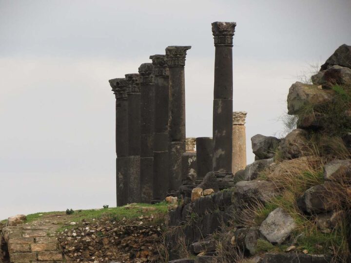 Historic stone buildings of Umm Qais